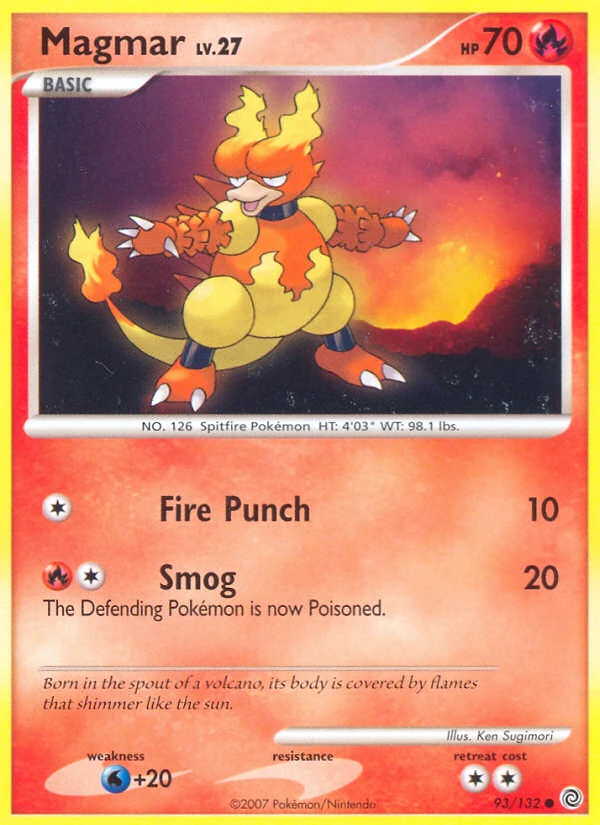 Magmar 93/132, Secret Wonders Pokémon card