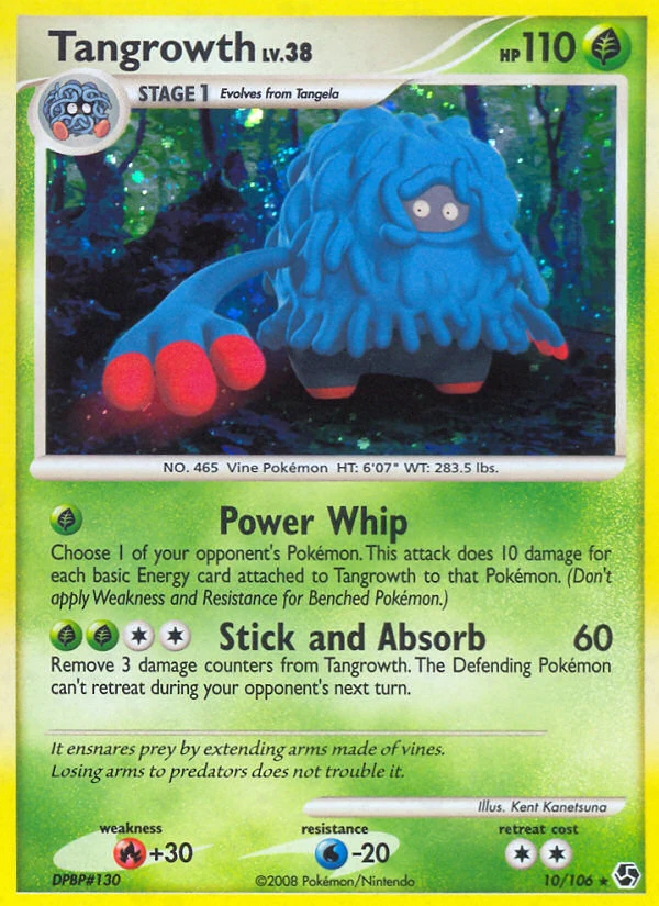Tangrowth 10/106, Great Encounters Pokémon card