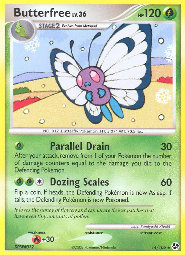 Butterfree 14/106, Great Encounters Pokémon card