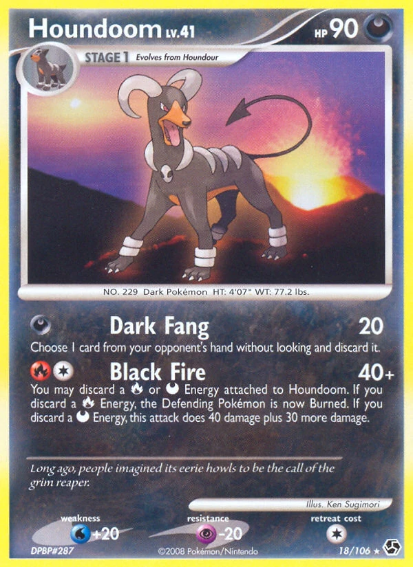 Houndoom 18/106, Great Encounters Pokémon card