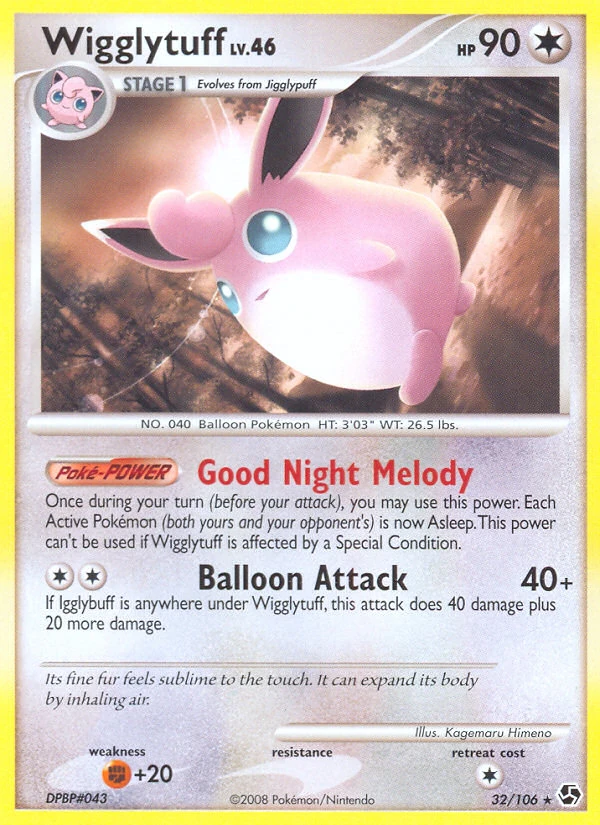 Wigglytuff 32/106, Great Encounters Pokémon card