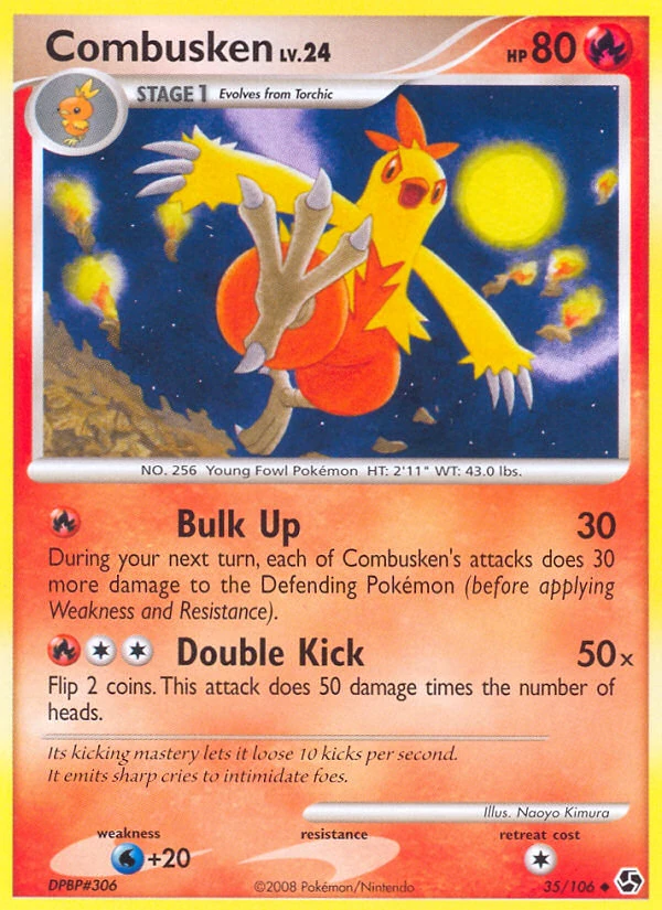 Combusken 35/106, Great Encounters Pokémon card