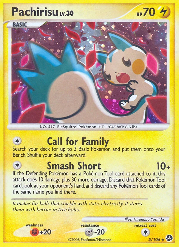 Pachirisu 5/106, Great Encounters Pokémon card
