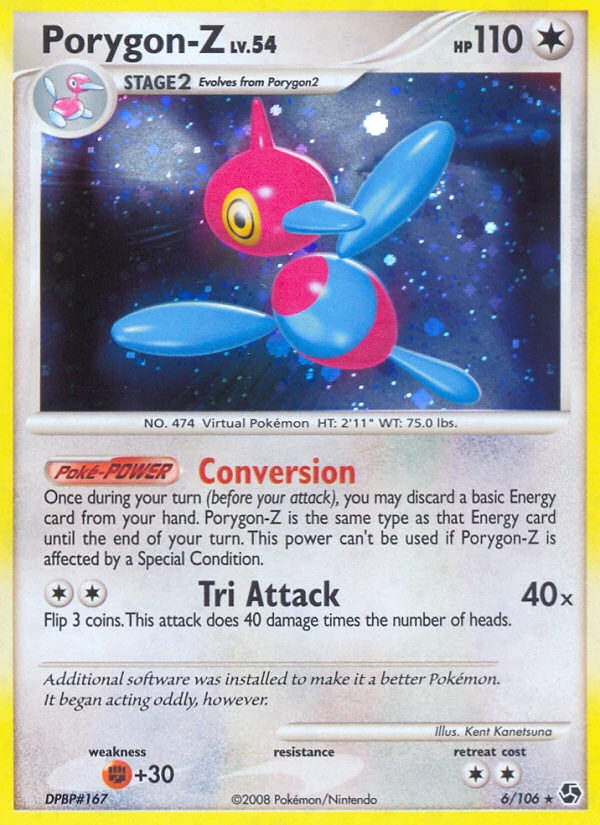 Porygon-Z 6/106, Great Encounters Pokémon card