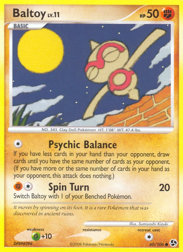 Baltoy 60/106, Great Encounters Pokémon card