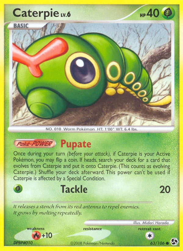 Caterpie 63/106, Great Encounters Pokémon card