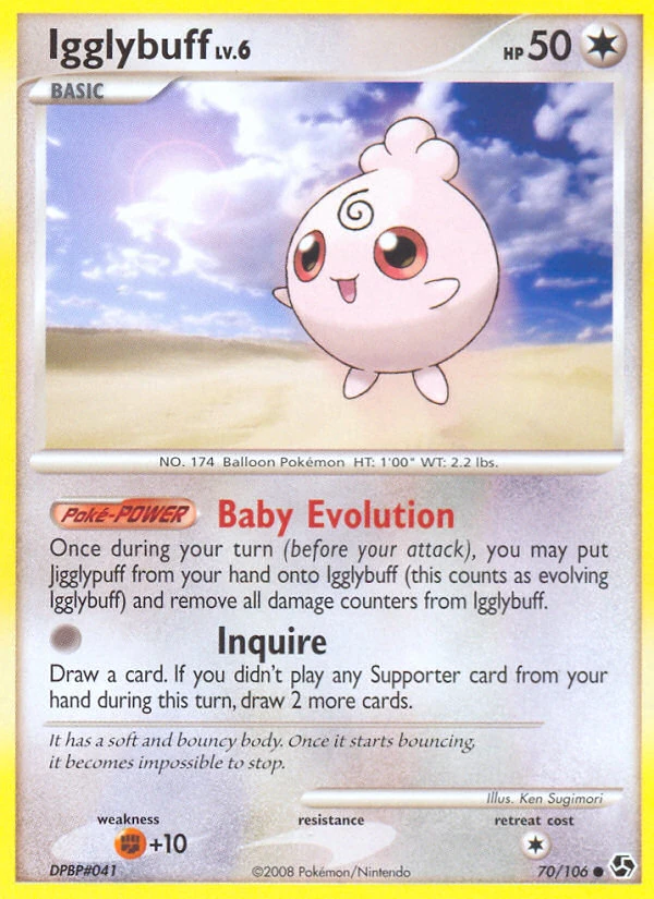 Igglybuff 70/106, Great Encounters Pokémon card