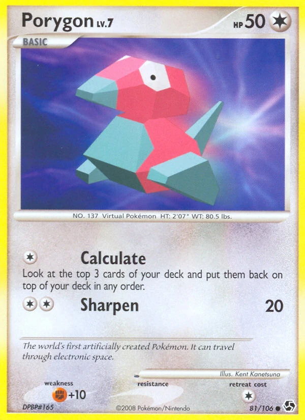 Porygon 81/106, Great Encounters Pokémon card