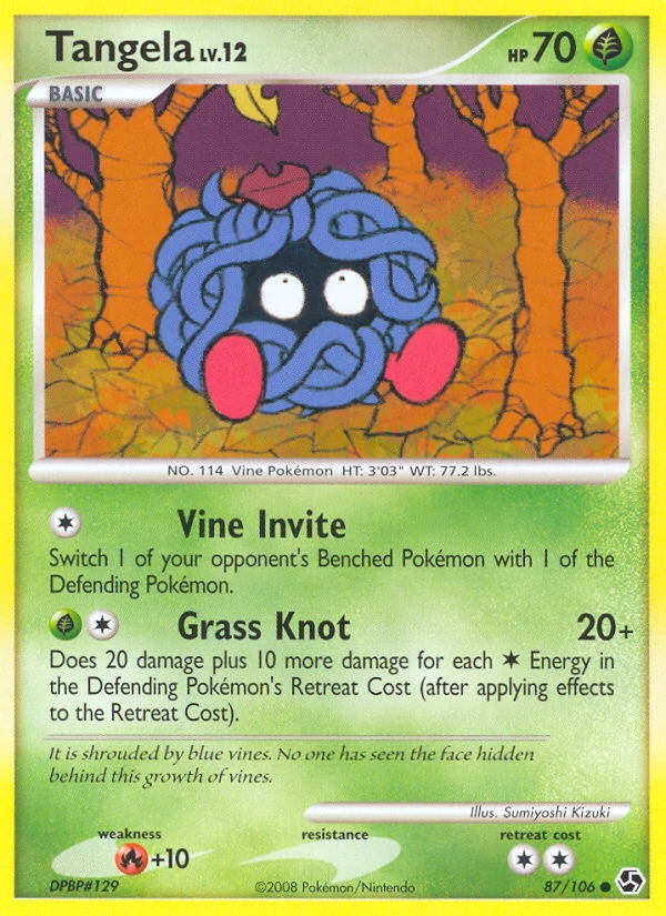 Tangela 87/106, Great Encounters Pokémon card