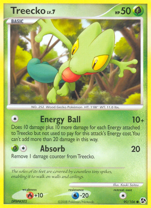 Treecko 90/106, Great Encounters Pokémon card