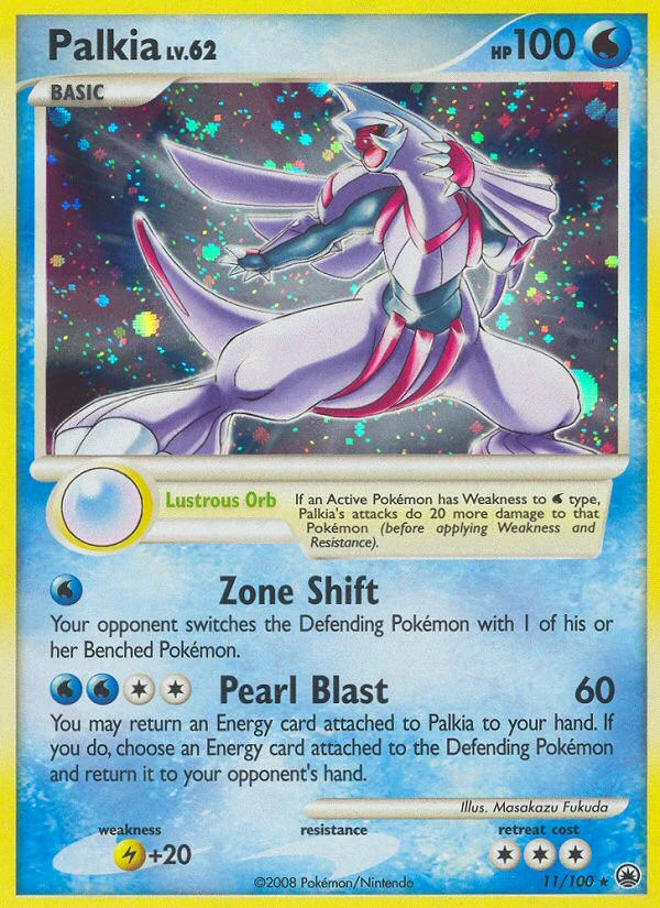 Palkia 11/100, Majestic Dawn Pokémon card