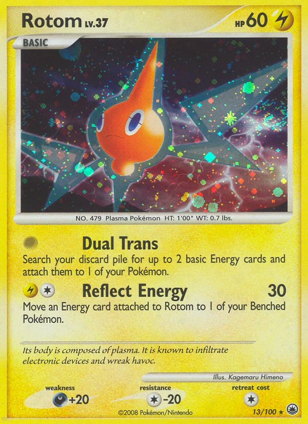 Rotom 13/100, Majestic Dawn Pokémon card