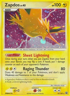 Zapdos 14/100, Majestic Dawn