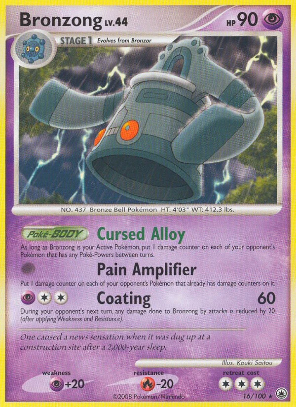 Bronzong 16/100, Majestic Dawn Pokémon card