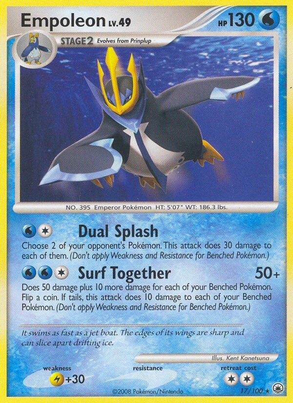Empoleon 17/100, Majestic Dawn Pokémon card