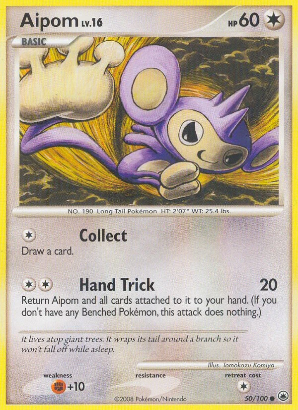 Aipom 50/100, Majestic Dawn Pokémon card