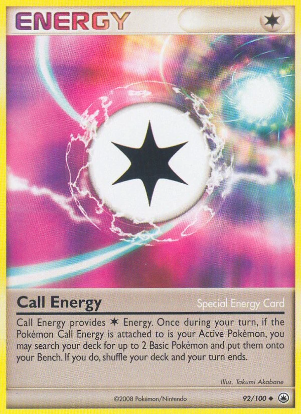 Call Energy 92/100, Majestic Dawn Pokémon card