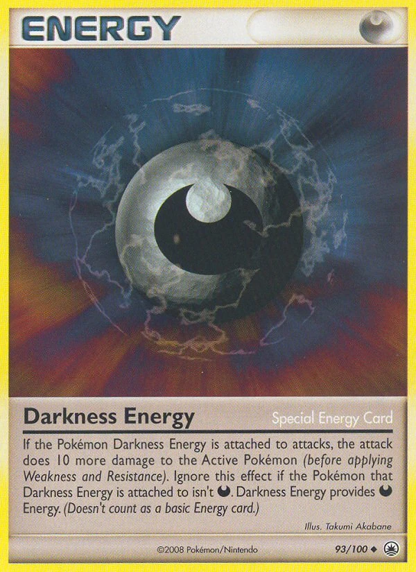 Darkness Energy 93/100, Majestic Dawn Pokémon card