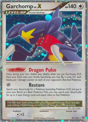 Garchomp LV.X 97/100 from Majestic Dawn