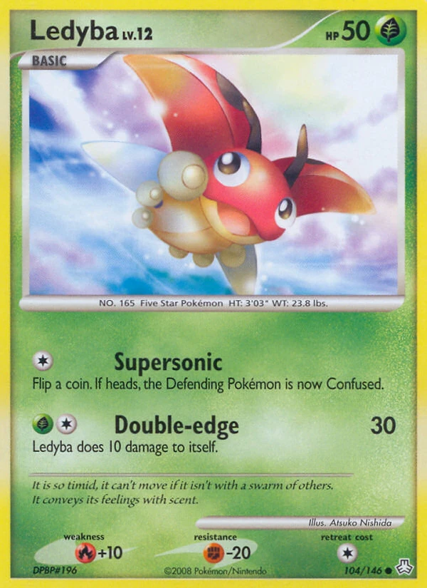 Ledyba 104/146, Legends Awakened Pokémon card