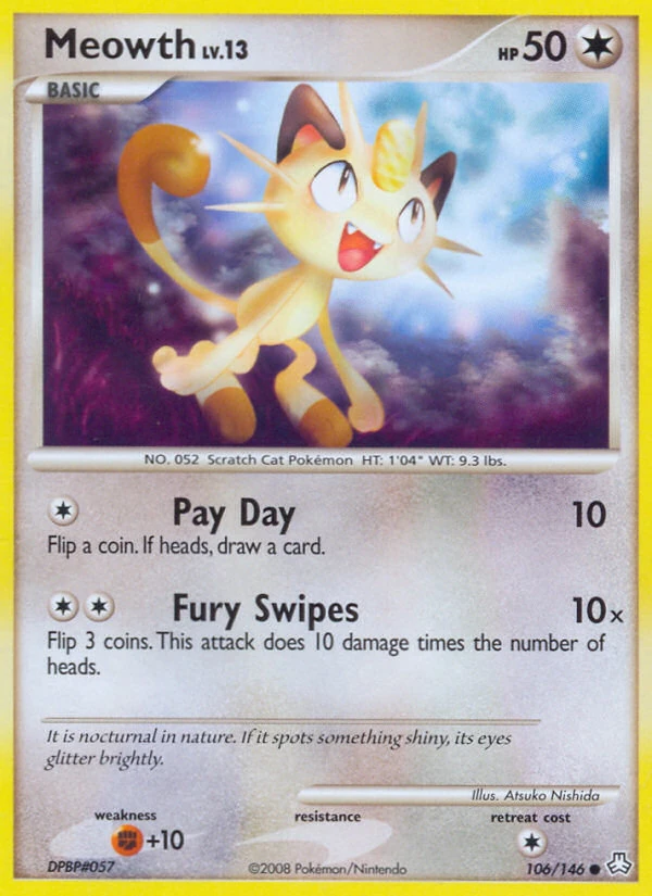 Meowth 106/146, Legends Awakened Pokémon card