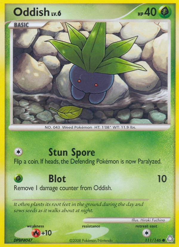 Oddish 111/146, Legends Awakened Pokémon card