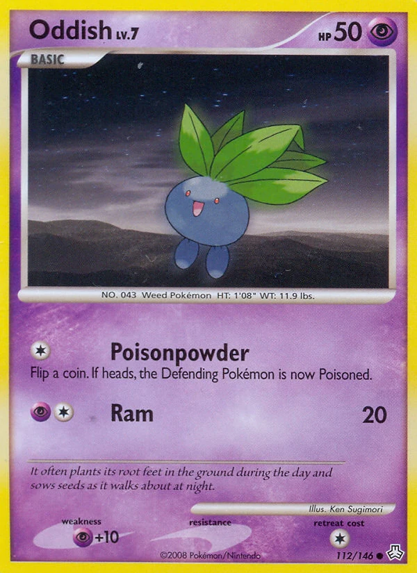 Oddish 112/146, Legends Awakened Pokémon card