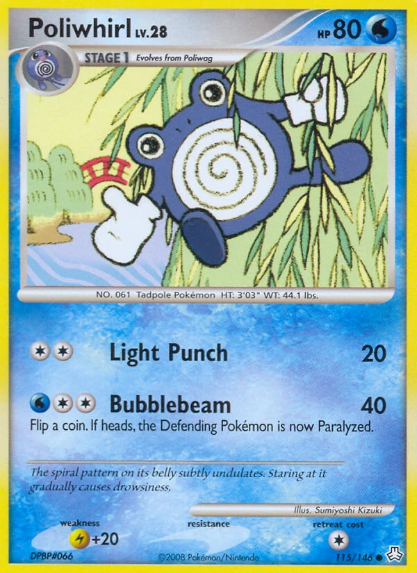 Poliwhirl 115/146, Legends Awakened Pokémon card