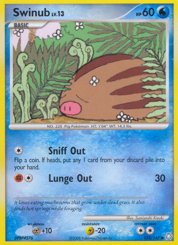 Swinub 123/146, Legends Awakened Pokémon card
