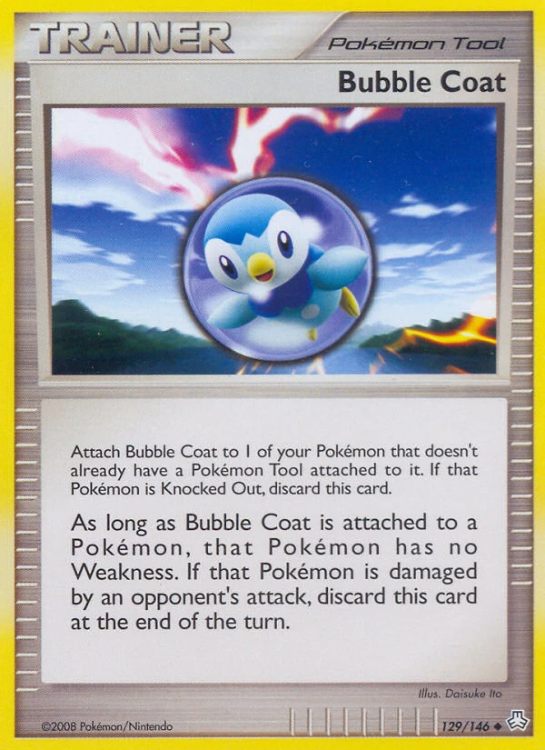 Bubble Coat 129/146, Legends Awakened Pokémon card