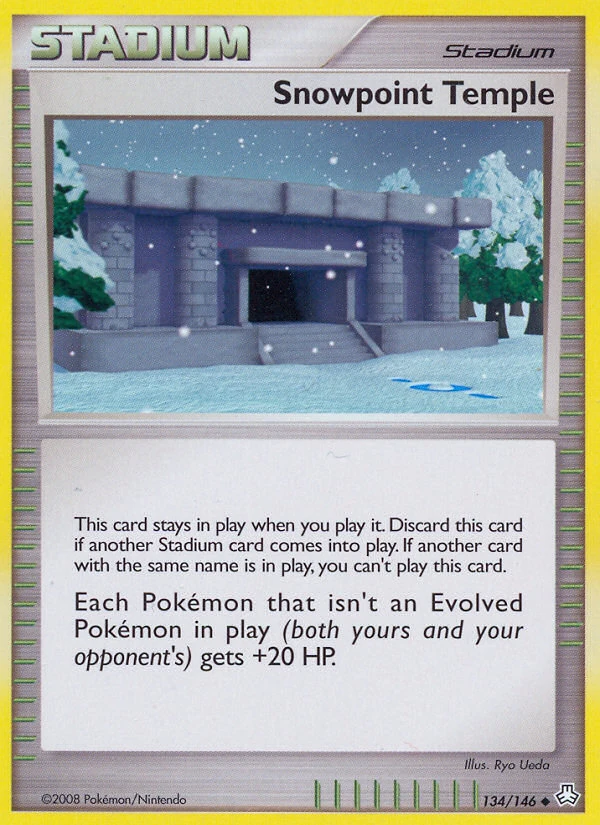 Snowpoint Temple 134/146, Legends Awakened Pokémon card