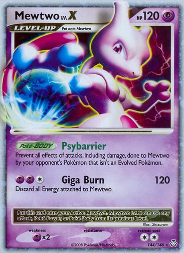 Mewtwo LV.X 144/146 from Legends Awakened