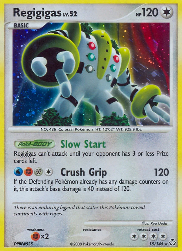 Regigigas 15/146, Legends Awakened Pokémon card