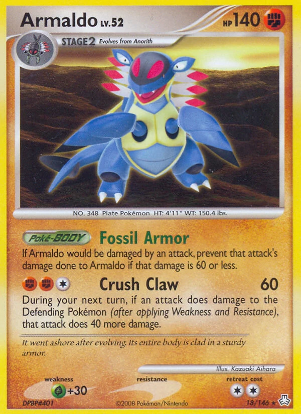 Armaldo 18/146, Legends Awakened Pokémon card