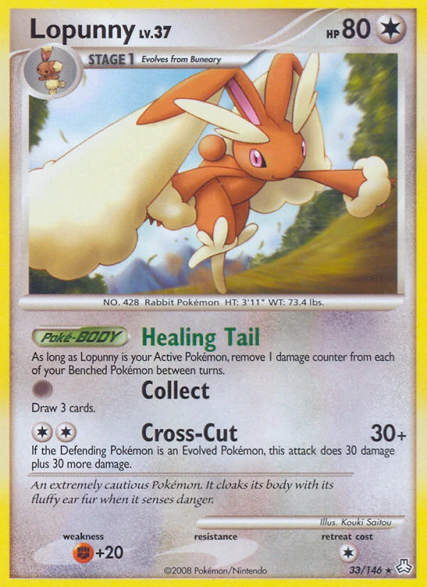 Lopunny 33/146, Legends Awakened Pokémon card