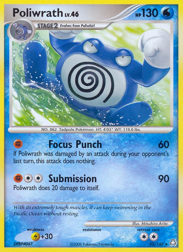 Poliwrath 35/146, Legends Awakened Pokémon card