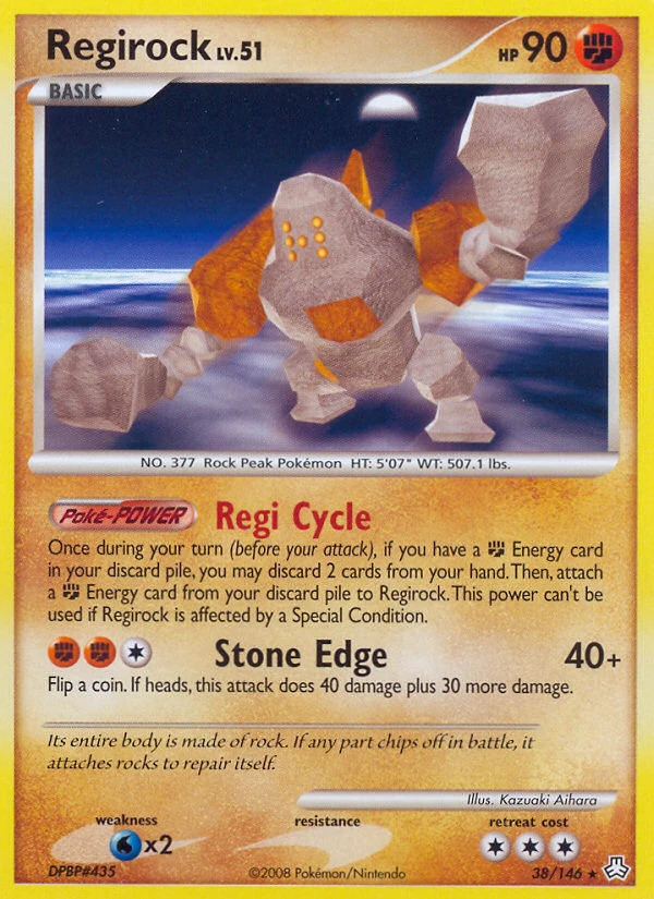 Regirock 38/146, Legends Awakened Pokémon card