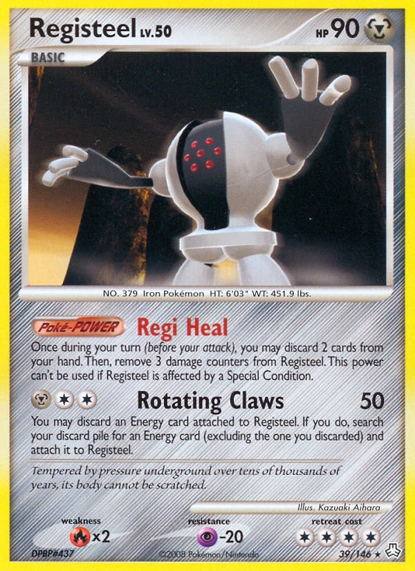 Registeel 39/146, Legends Awakened Pokémon card