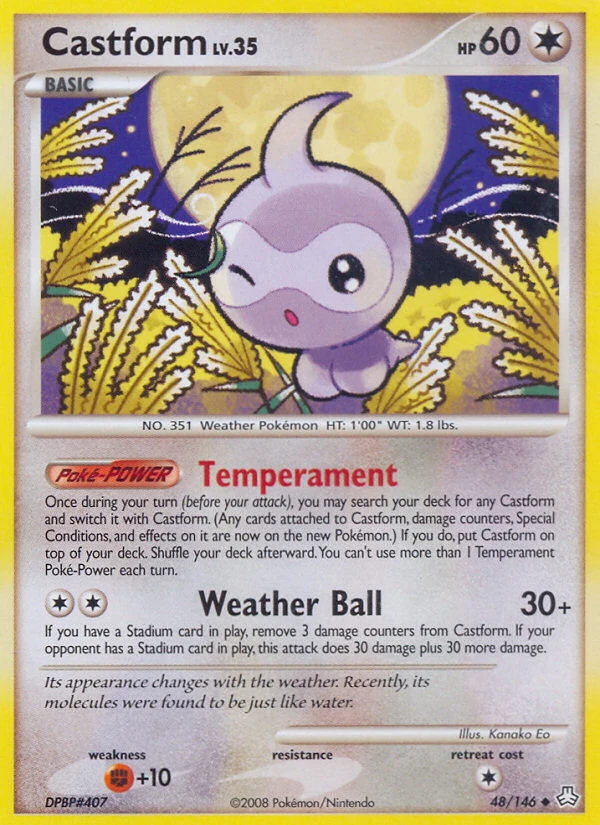 Castform 48/146, Legends Awakened Pokémon card