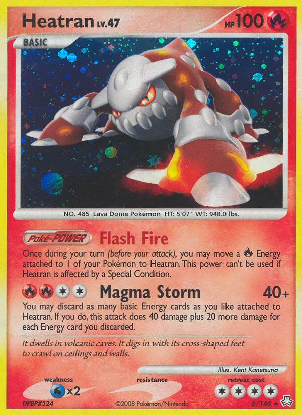 Heatran 6/146, Legends Awakened Pokémon card