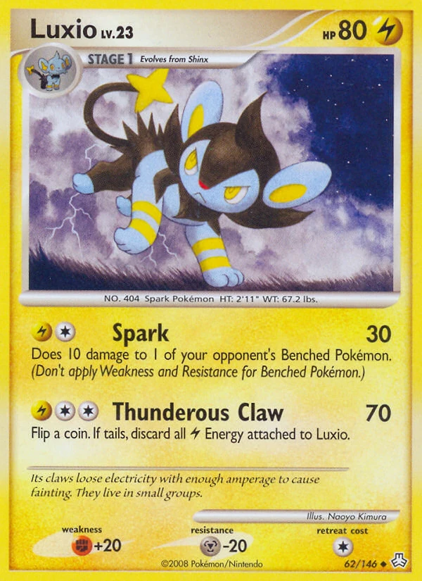 Luxio 62/146, Legends Awakened Pokémon card