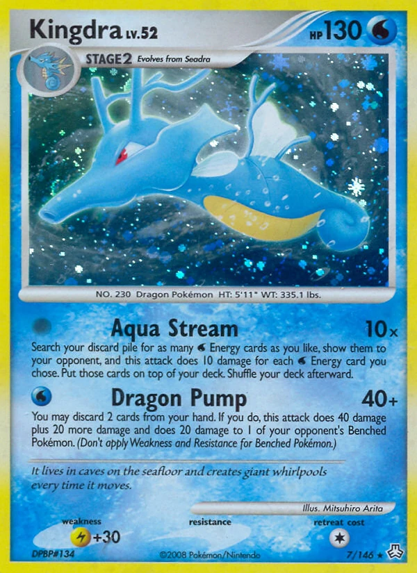Kingdra 7/146, Legends Awakened Pokémon card