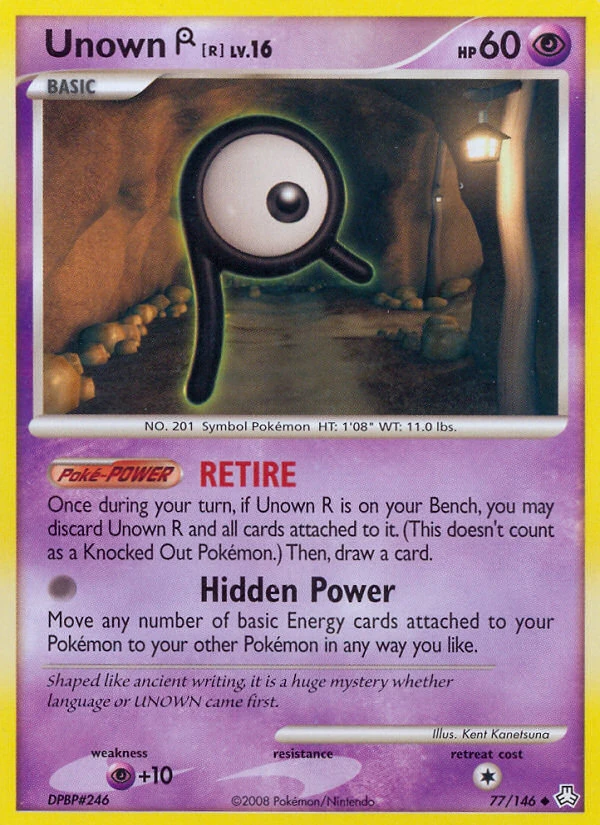 Unown [R] 77/146, Legends Awakened Pokémon card