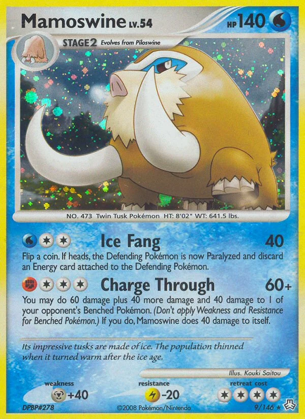 Mamoswine 9/146, Legends Awakened Pokémon card