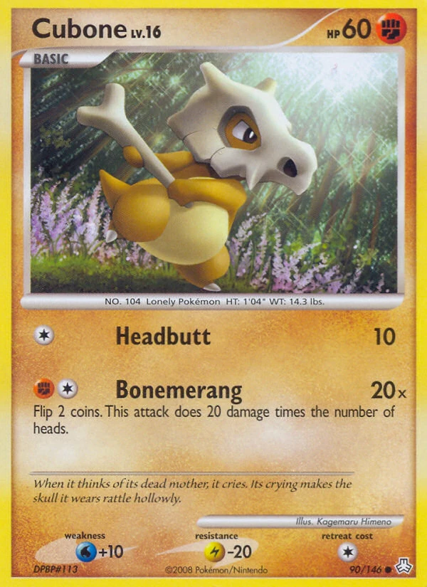 Cubone 90/146, Legends Awakened Pokémon card