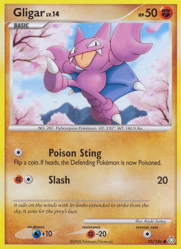 Gligar 95/146, Legends Awakened Pokémon card