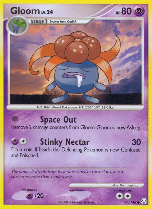 Gloom 97/146, Legends Awakened Pokémon card