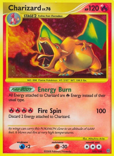Charizard 103/100 from Stormfront