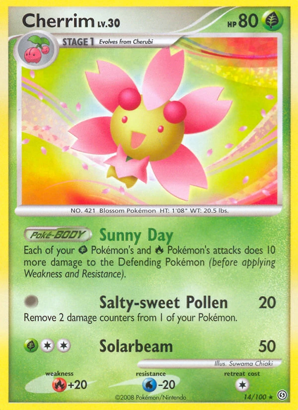 Cherrim 14/100, Stormfront Pokémon card