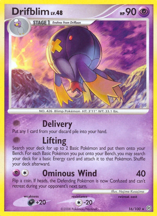 Drifblim 16/100, Stormfront Pokémon card